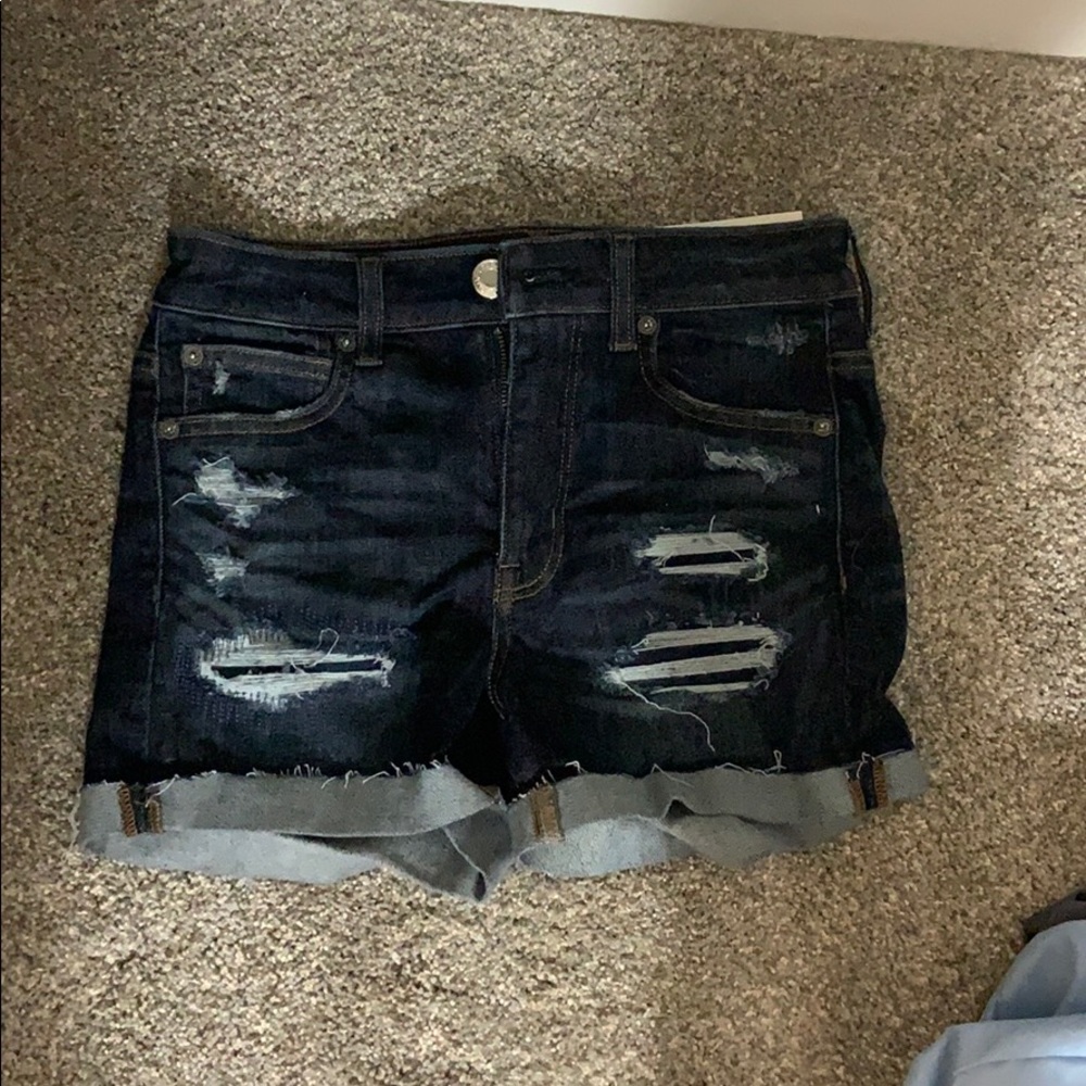 American Eagle distressed jean shorts